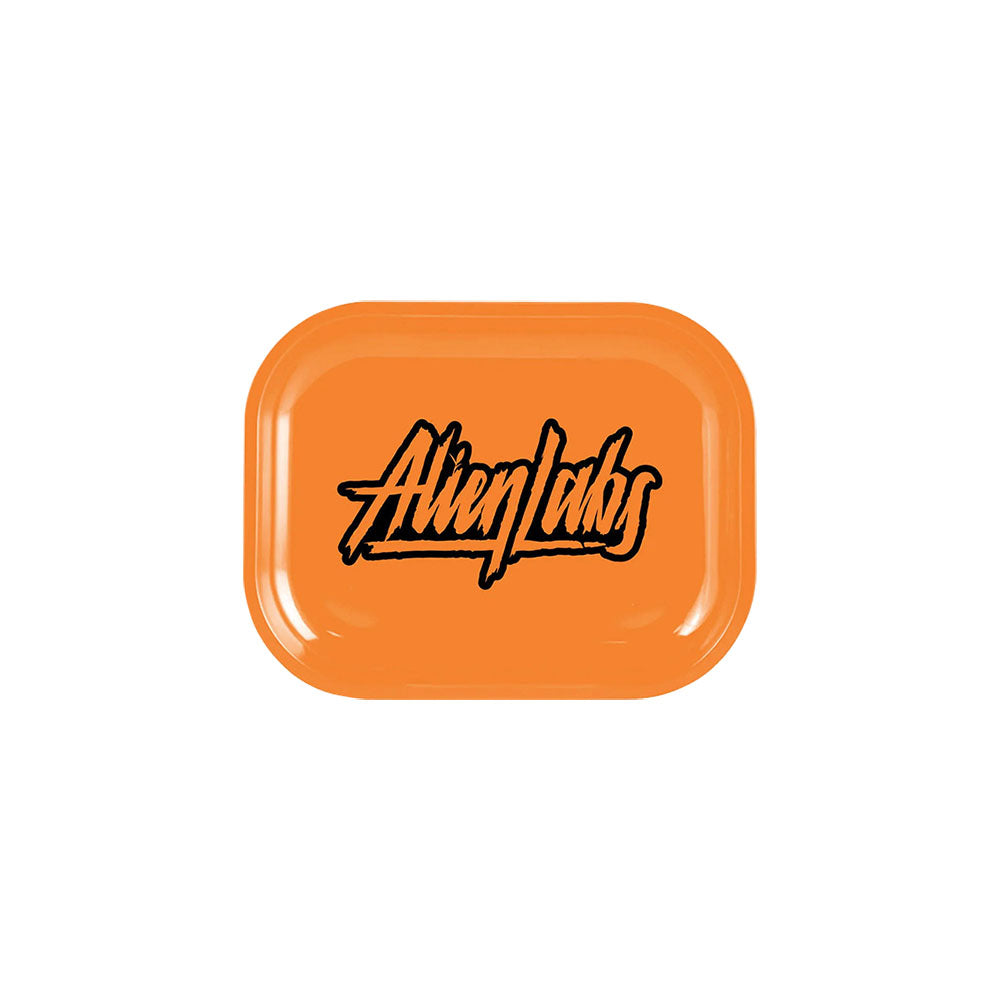 Alien Labs Metal Rolling Tray Orange Logo Small