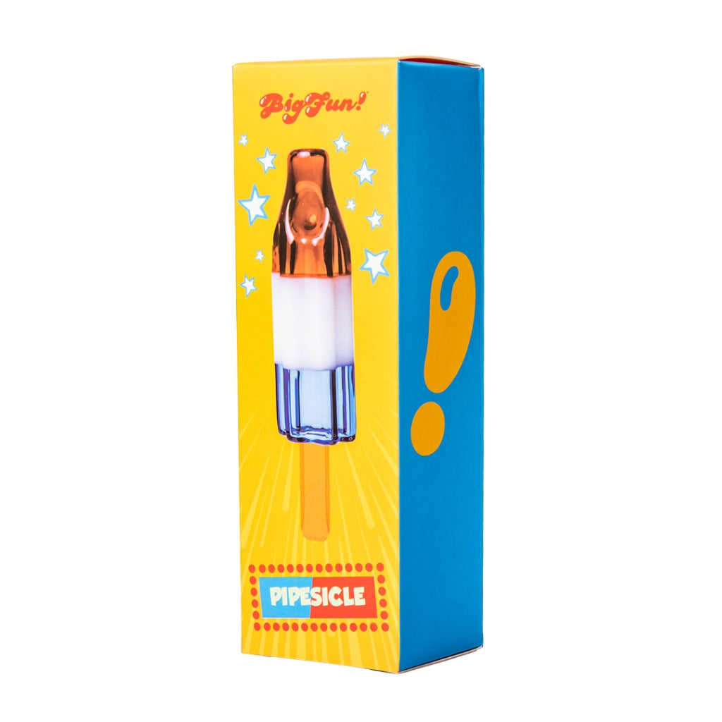 BigFun! Pipesicle Hand Pipe retail packaging with bomb pop illustration
