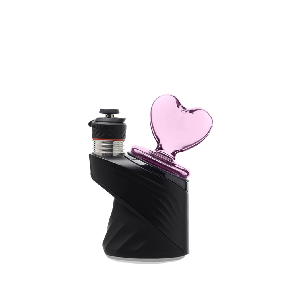 Calibear Pink Heart Dry Top Puffco Peak Attachment