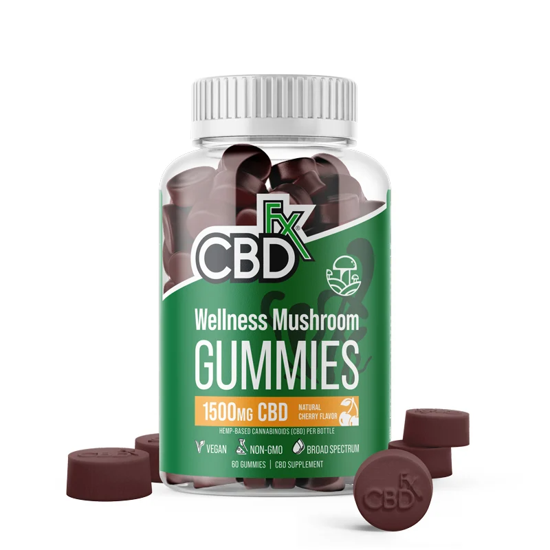 CBDfx Wellness Mushroom Gummies 1500mg