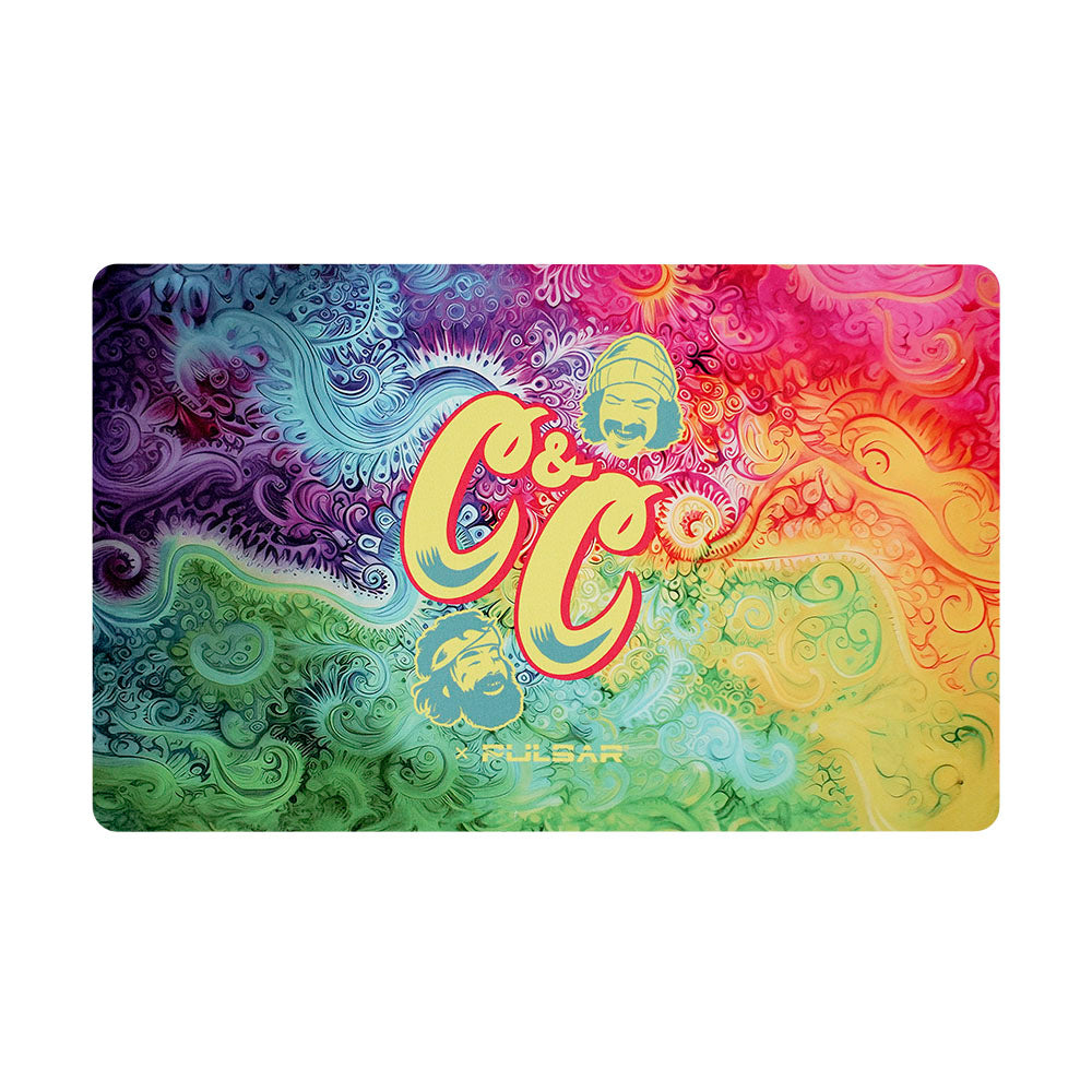 Cheech & Chong's x Pulsar Dab Mat | Tie Dye Paisley