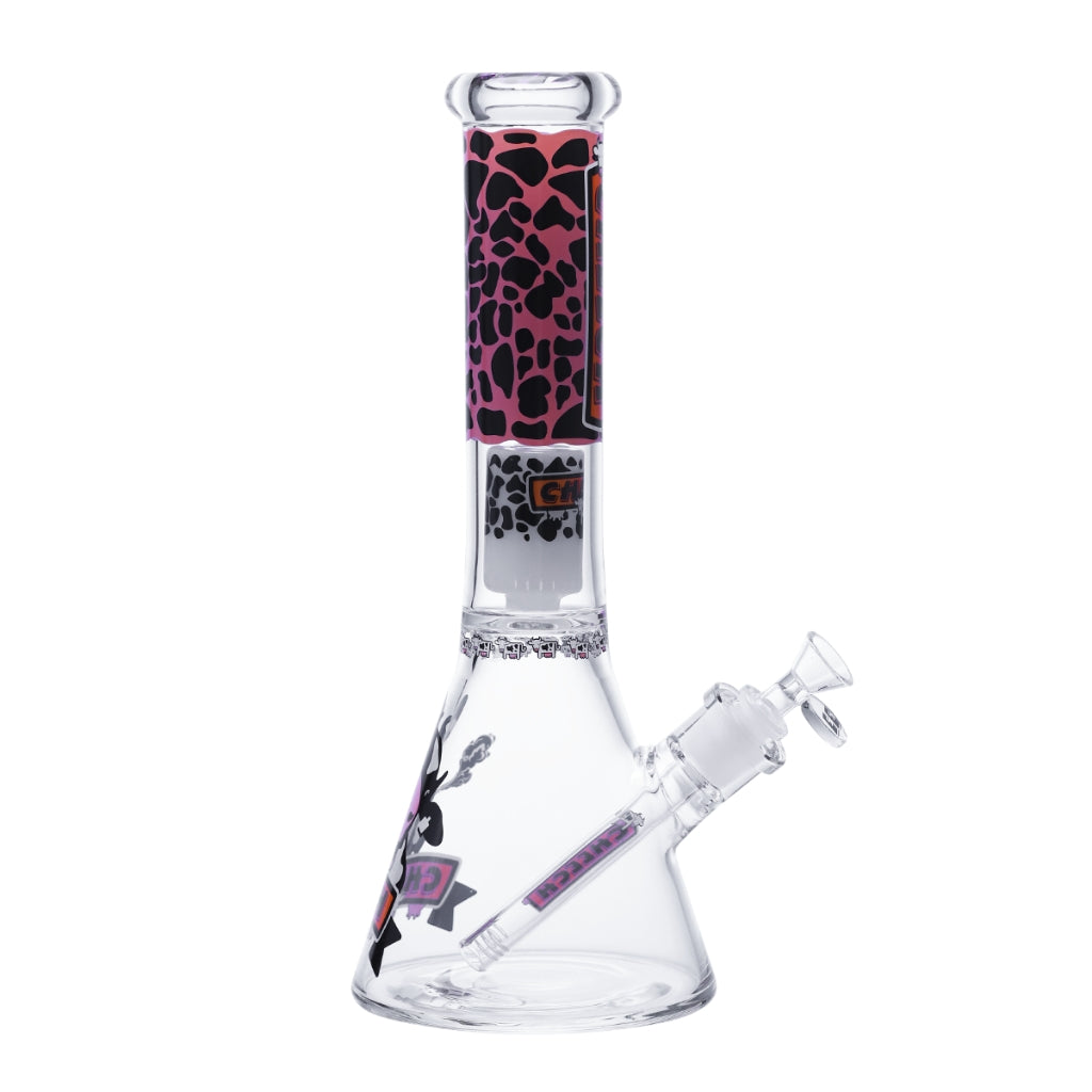 Cheech Glass Strawberry Milk Cow Beaker Bong