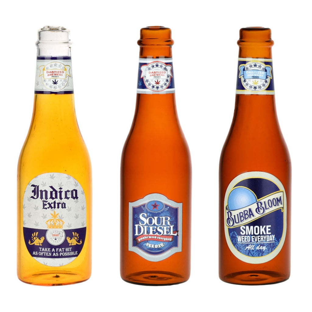 Dabtized Beer Burner Glass Hand Pipe