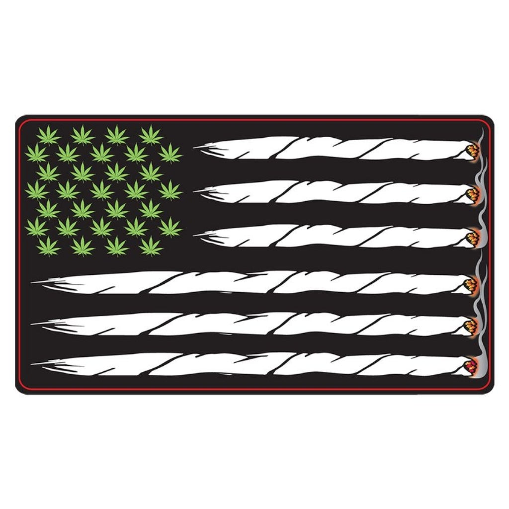 Leaves & Joints US Flag Sticker