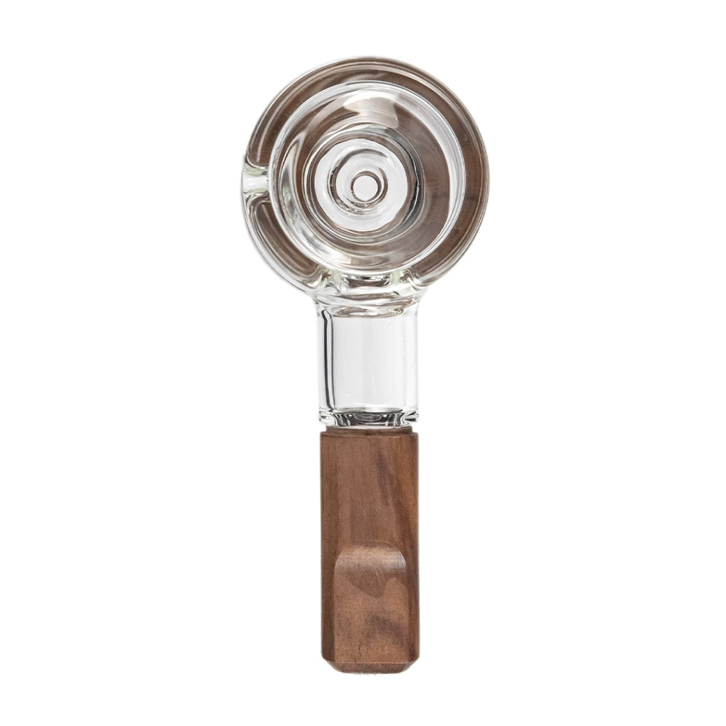 MJ Arsenal Granby Hand Pipe top view showing glass bowl and carb hole