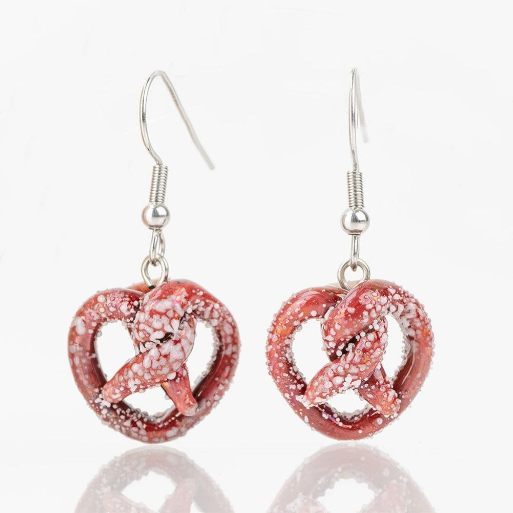 mmmelty Pretzel Glass Earrings