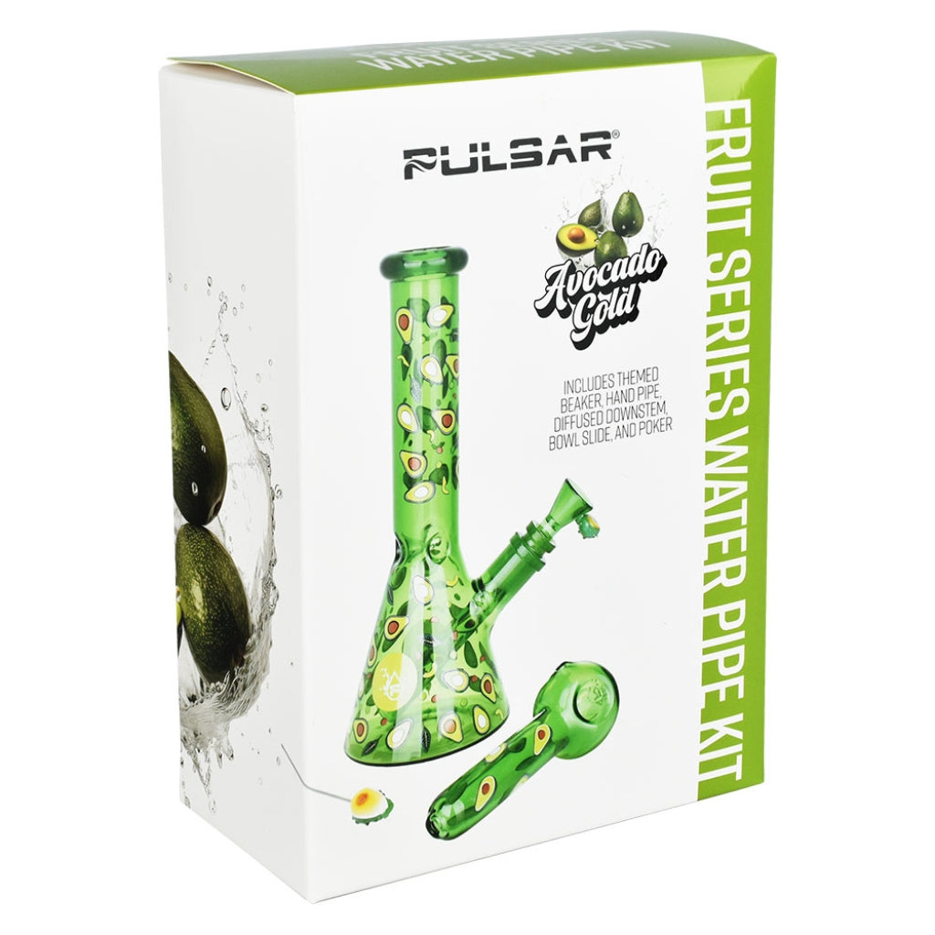 Pulsar Fruit Series Water Pipe Kit | Avocado Gold