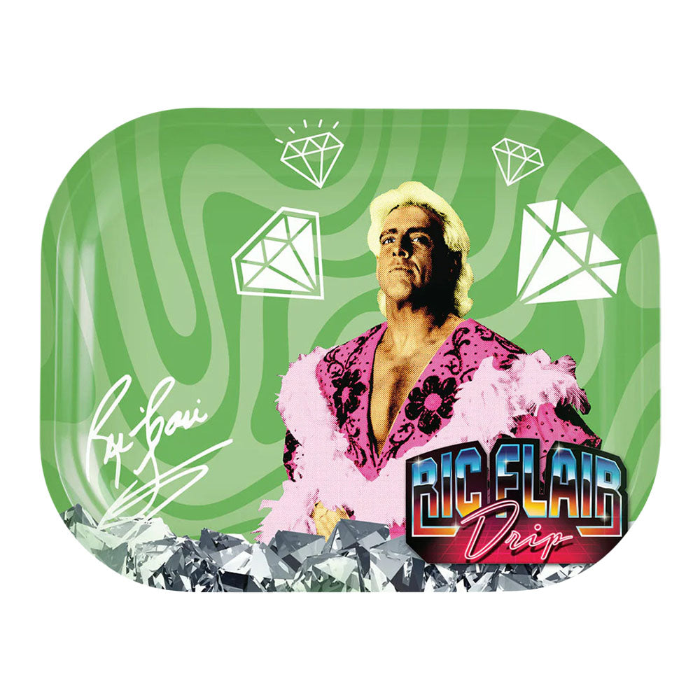 Ric Flair Drip Rolling Tray | Pink Boa Diamond Sky