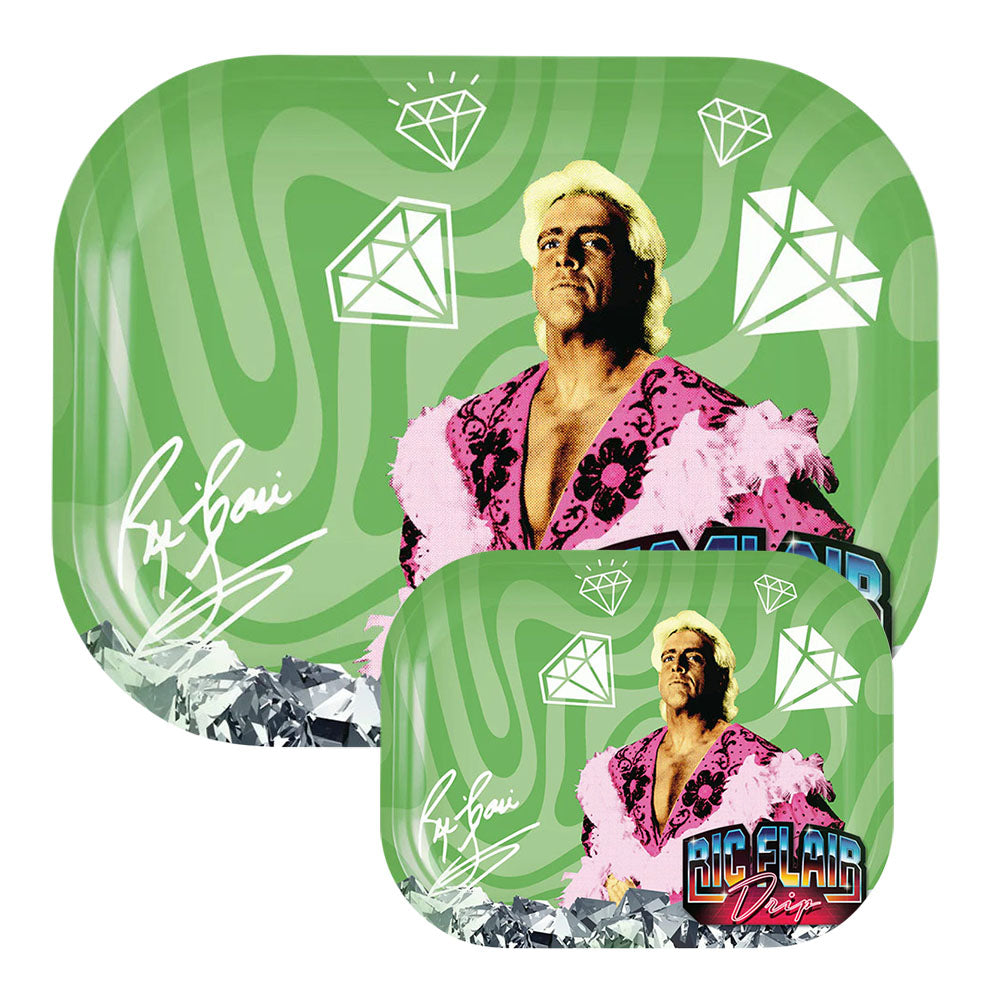 Ric Flair Drip Rolling Tray | Pink Boa Diamond Sky