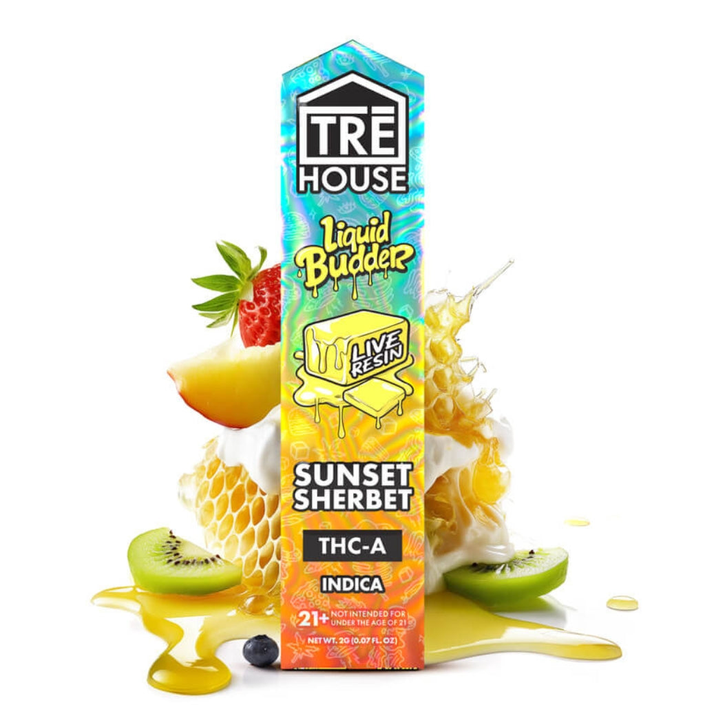 TRE House THCA Live Resin Liquid Budder Vape Pen Sunset Sherbet