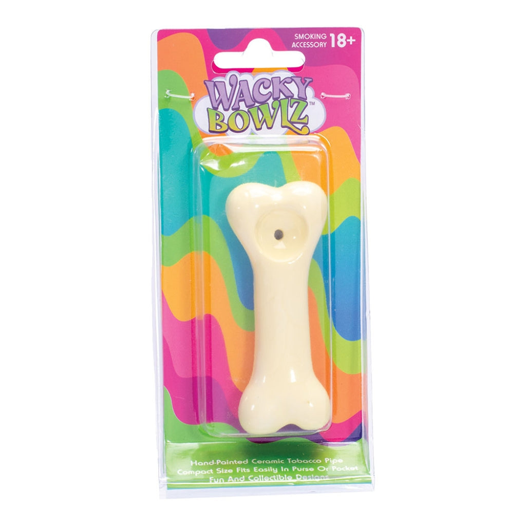Wacky Bowlz Ceramic Hand Pipe | Dog Bone