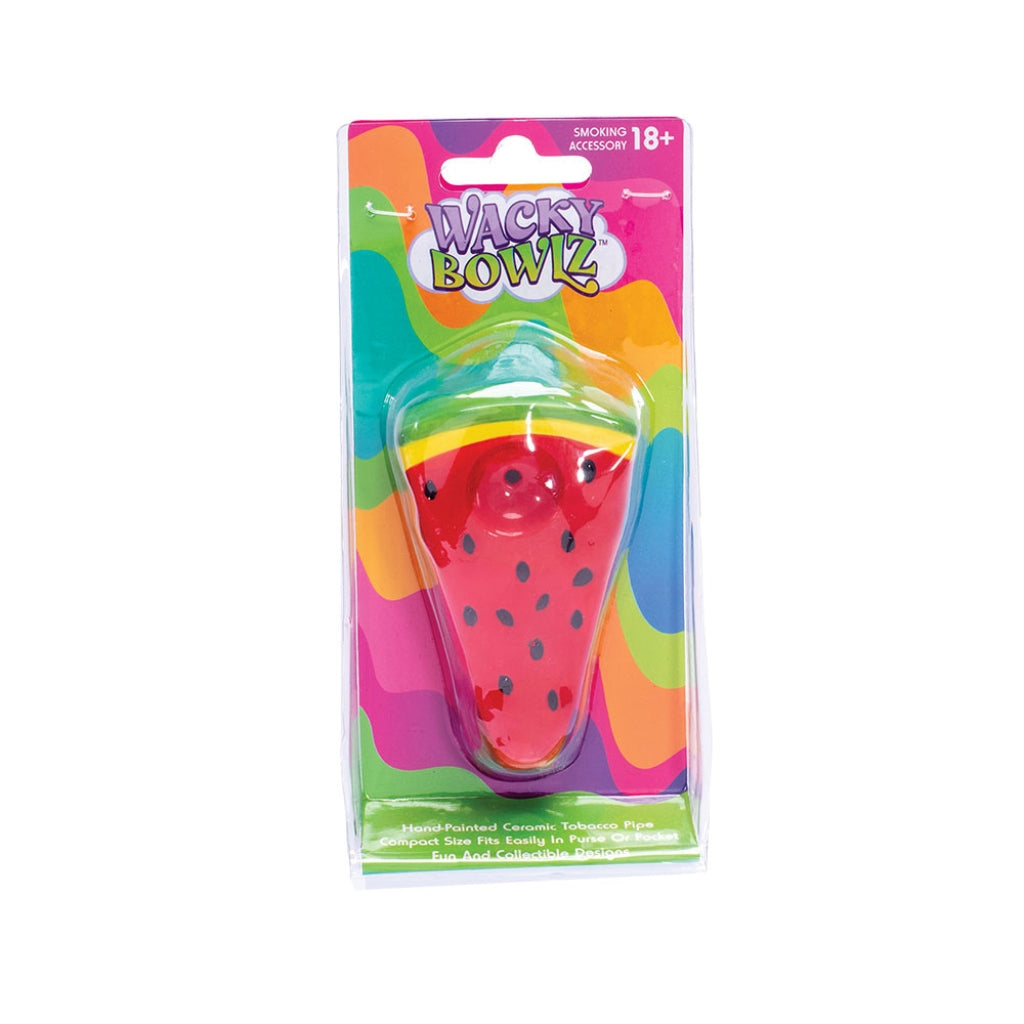 Wacky Bowlz Ceramic Hand Pipe | Watermelon Slice