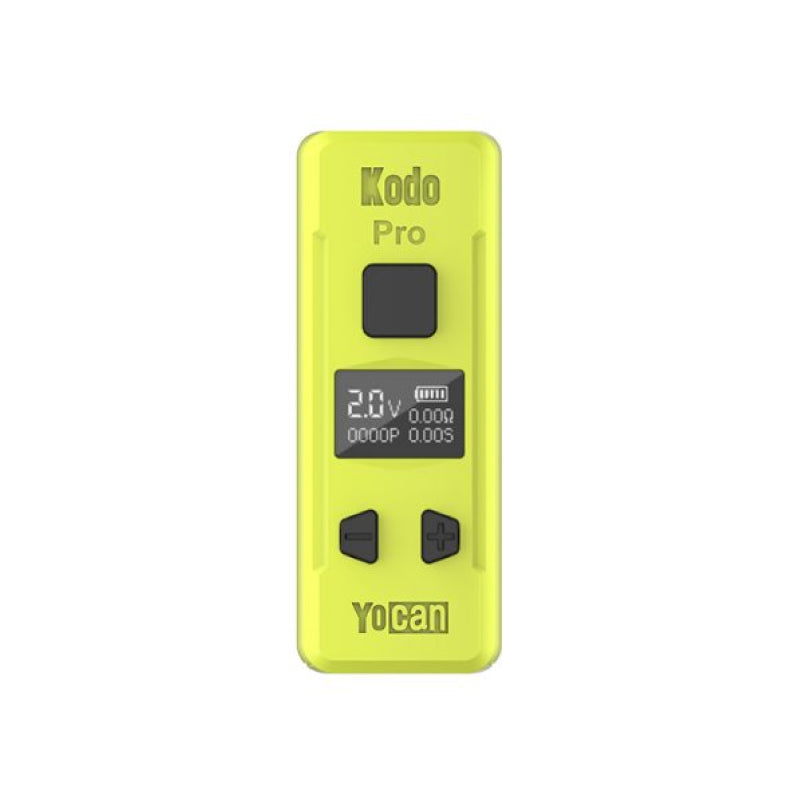 Yocan Kodo Pro 510 Box Mod Vape Cartridge Battery Yellow