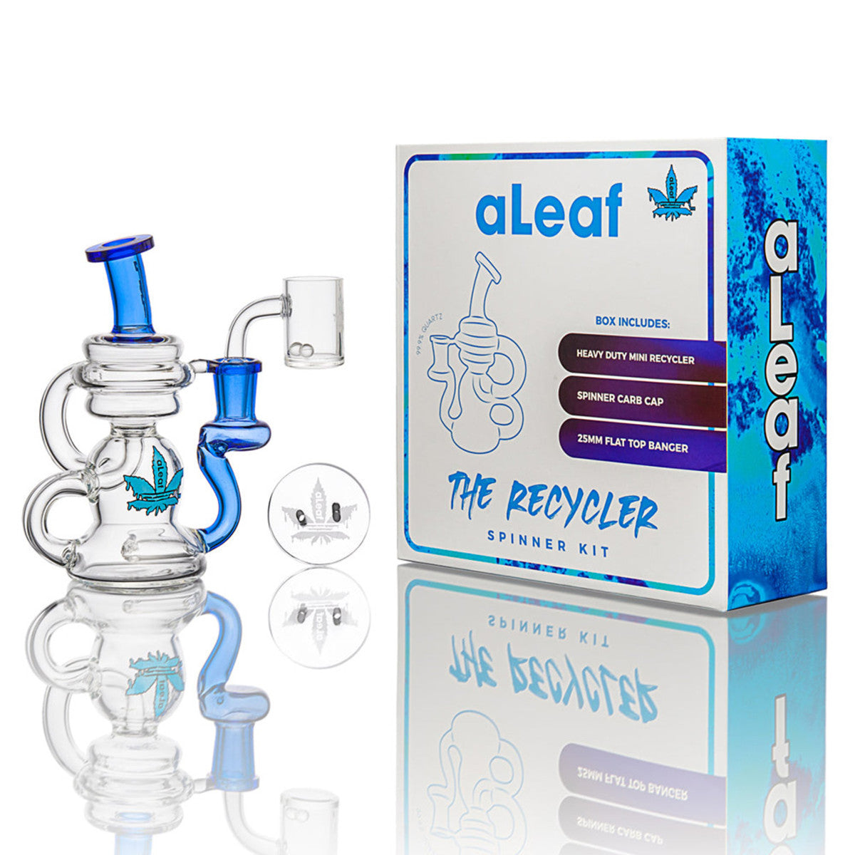 aleaf recycler spinner kit dab rig blue