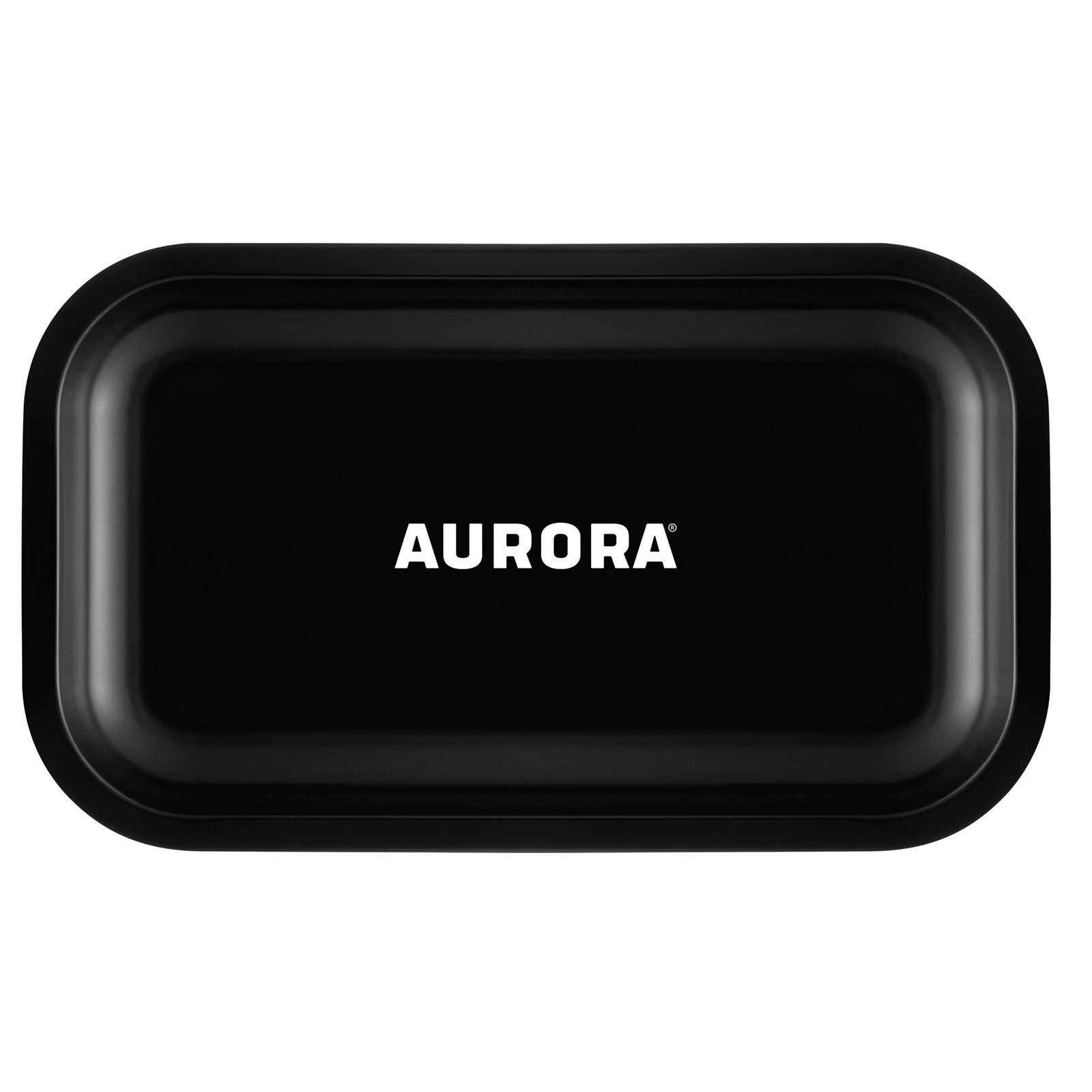 aurora metal rolling tray black