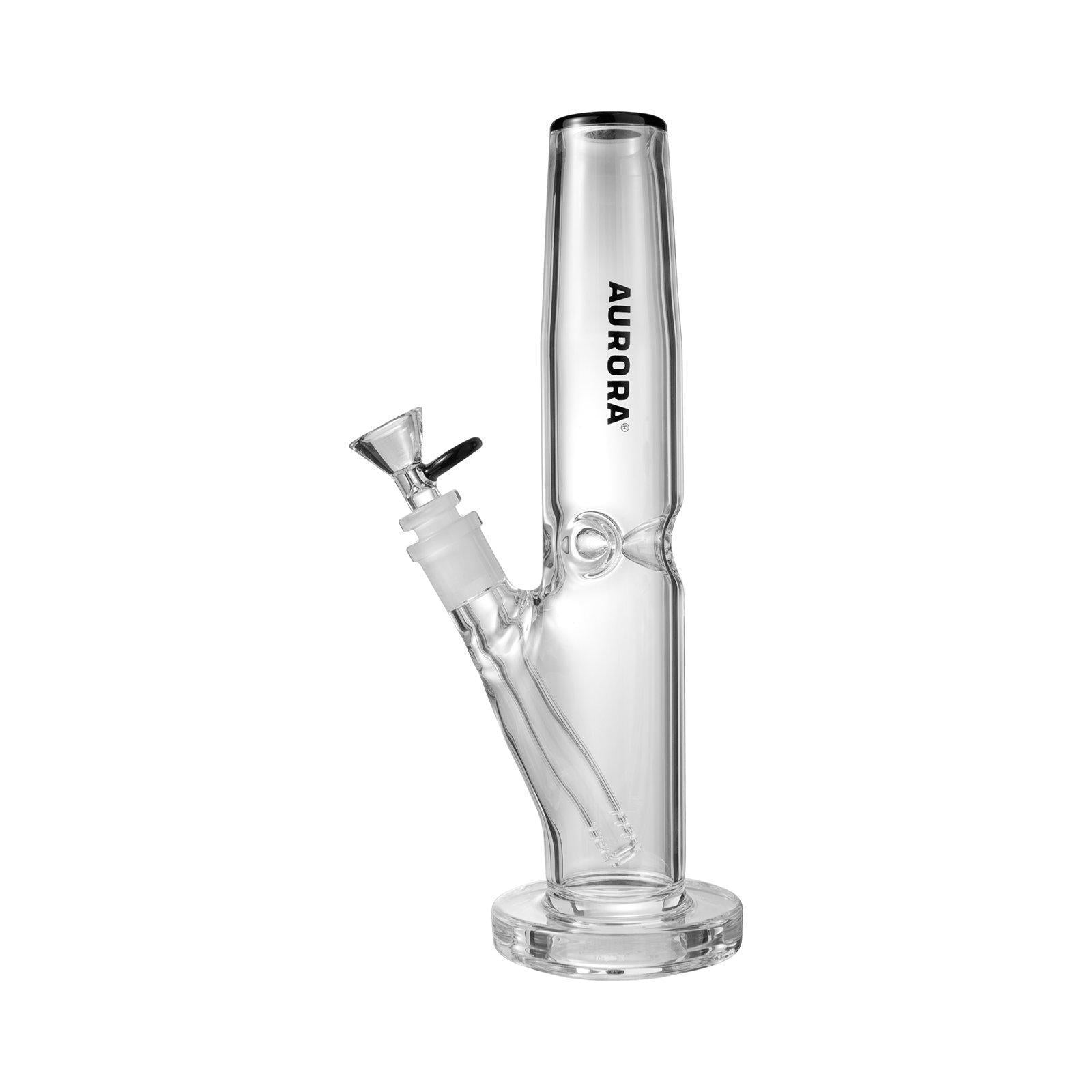 aurora straight tube water pipe glass bong
