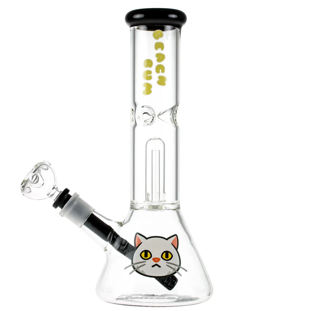 beach bum cat glass water pipe bong