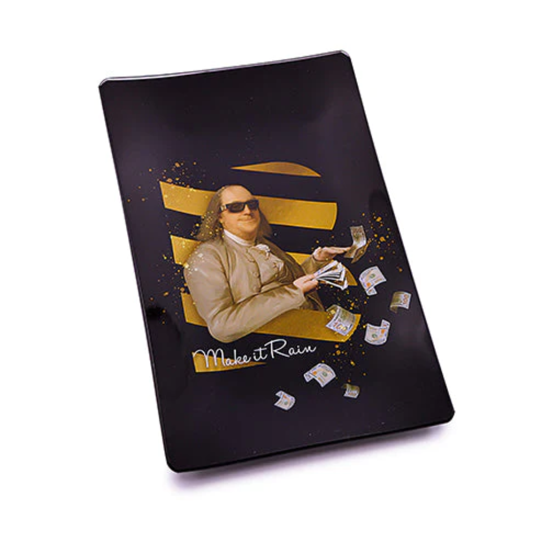 benji glass rolling tray make it rain