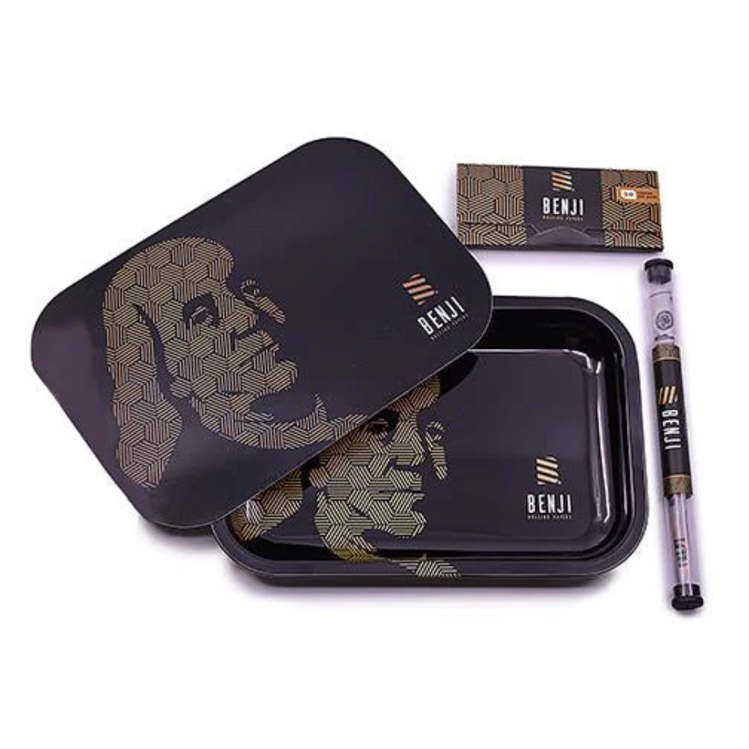 benji metal rolling tray kit art franklin