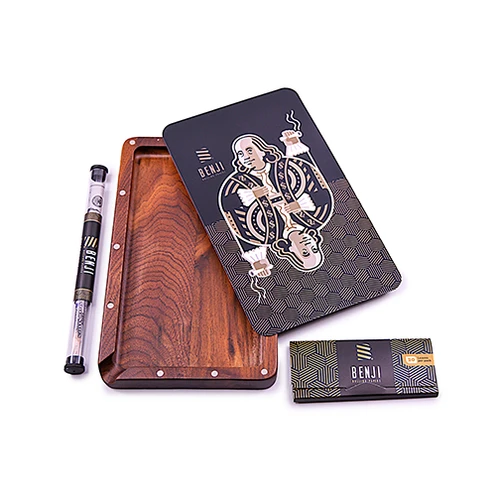 benji walnut rolling tray kit king franklin