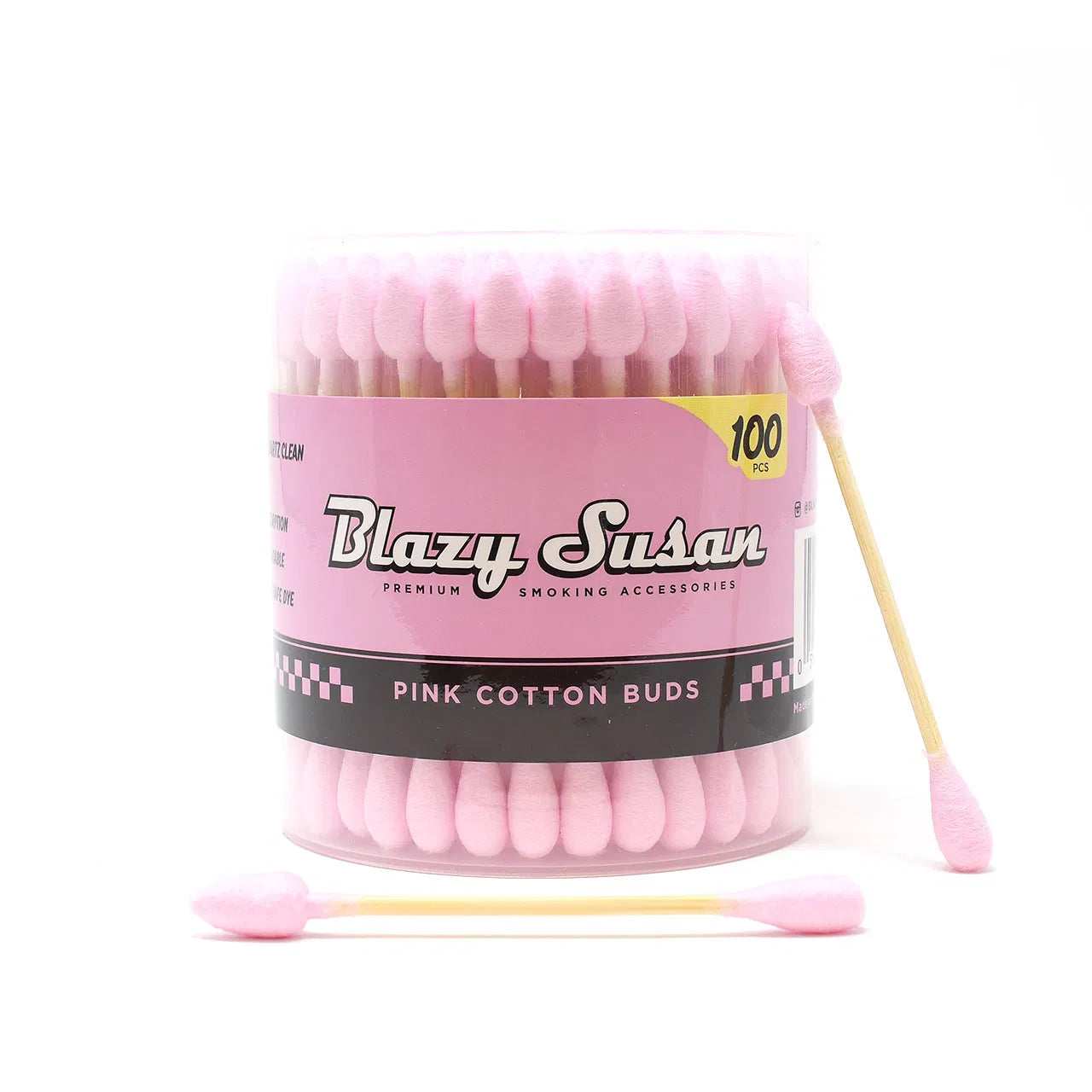 blazy susan pink cotton buds swabs