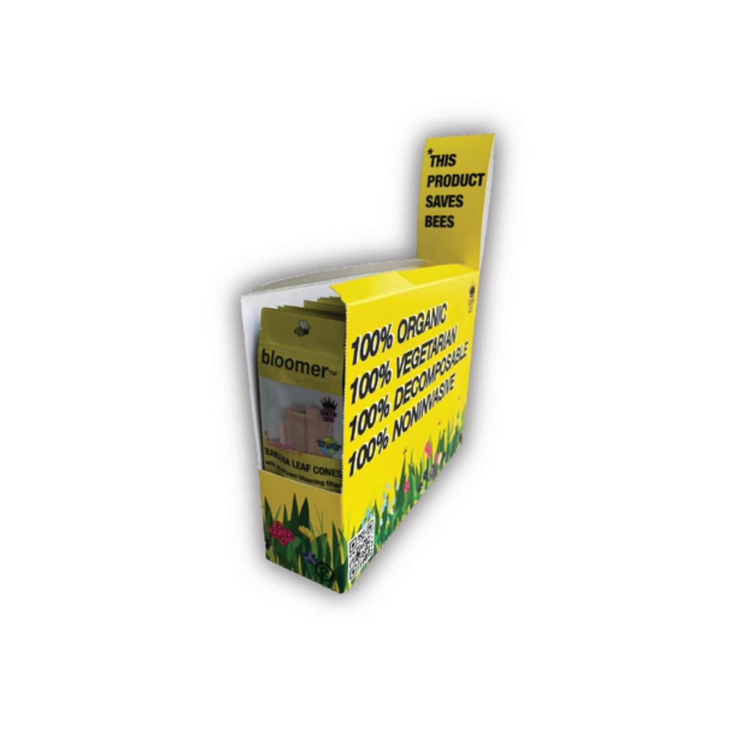 bloomer sweet banana leaf cones wholesale box