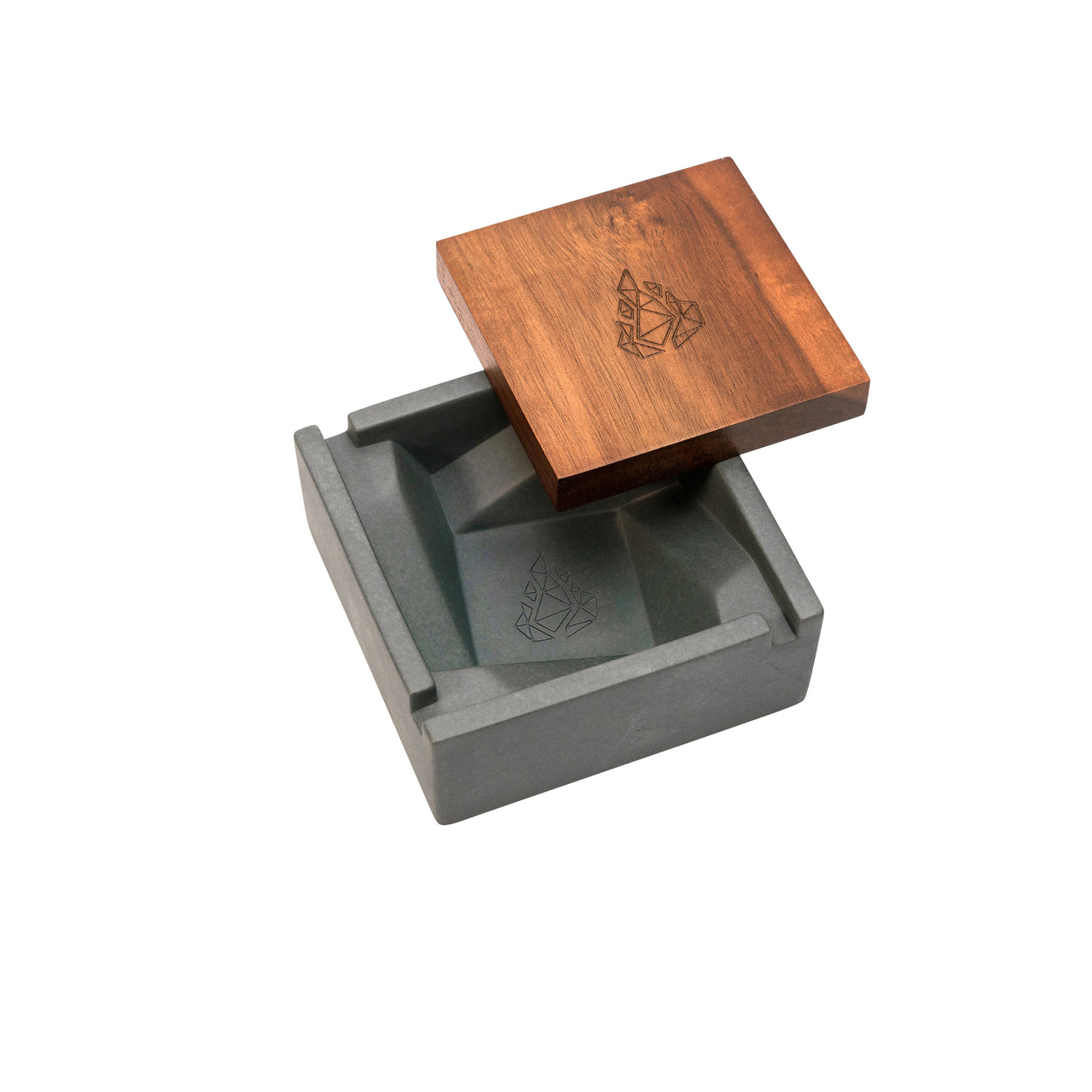 brnt briq concrete ashtray boreal limited edition