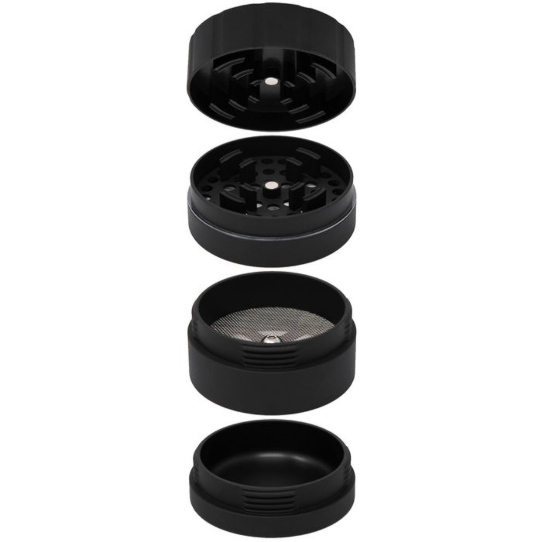 cali crusher homegrown 4 piece herb grinder black