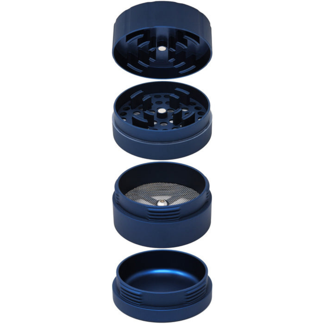 cali crusher homegrown 4 piece herb grinder blue