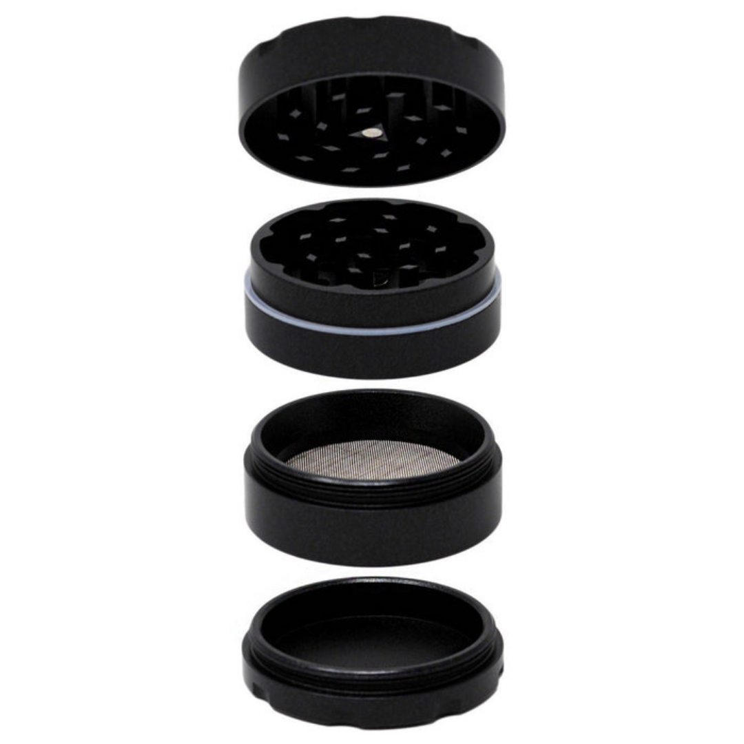 cali crusher og slick black 4 piece herb grinder