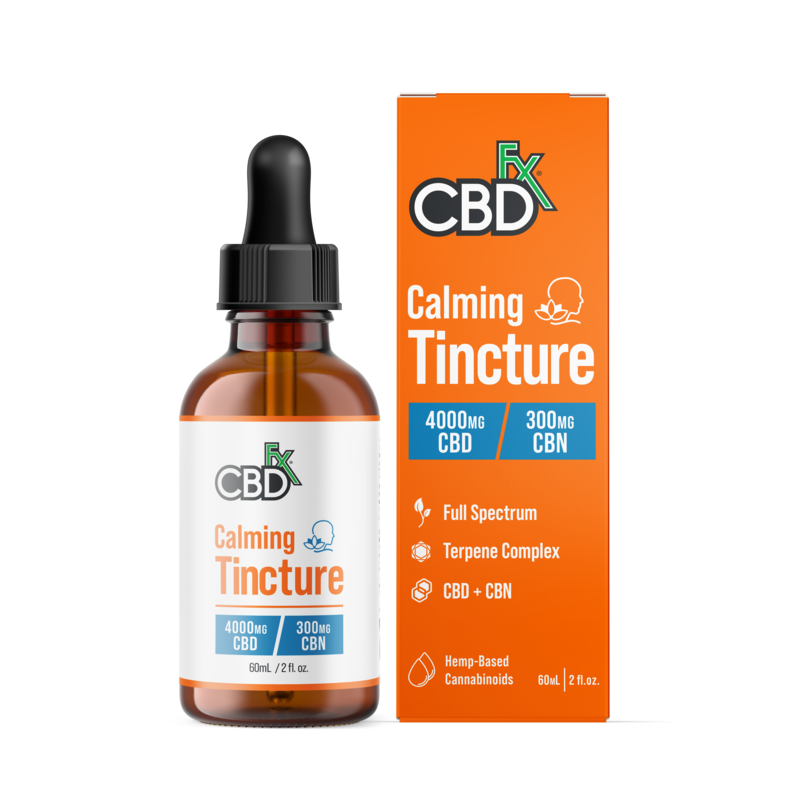 CBDfx Calming Tincture Full Spectrum CBD Oil 4000mg