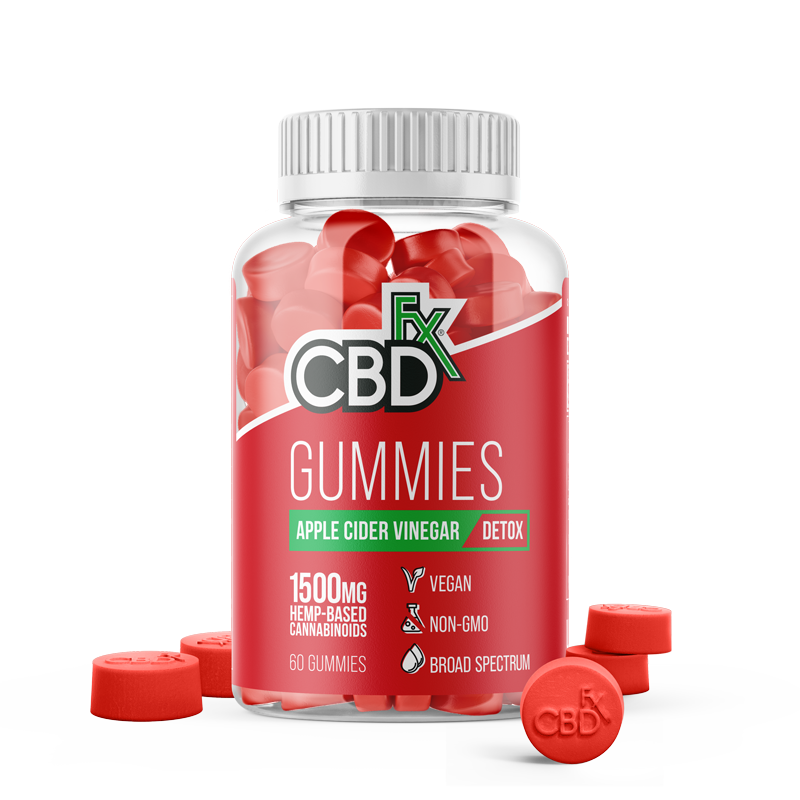 cbdfx cbd gummies apple cider vinegar 1500mg