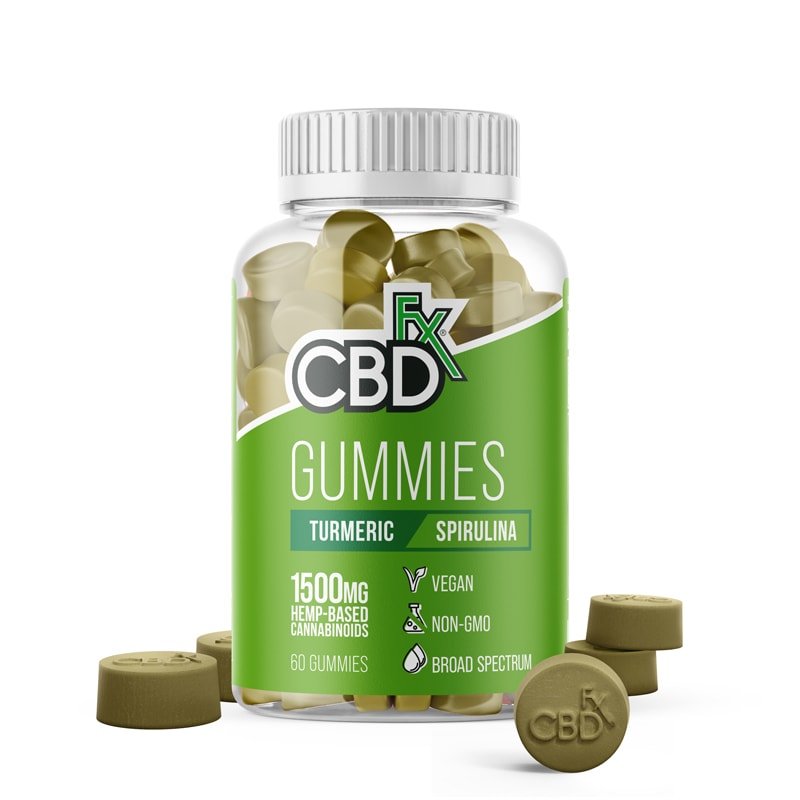cbdfx cbd gummies turmeric spirulina 1500mg