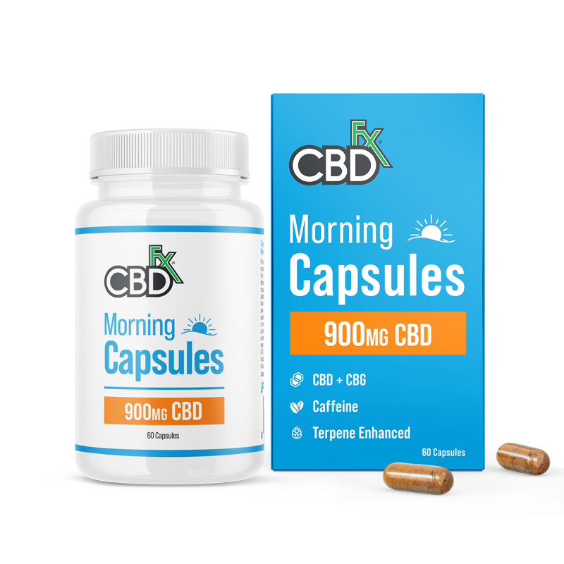 CBDfx CBD Morning Capsules - 900mg