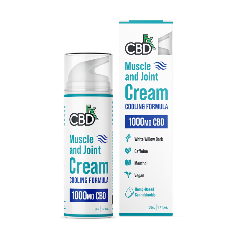 CBDfx CBD Muscle Joint Cream Cooling Formula 1000mg