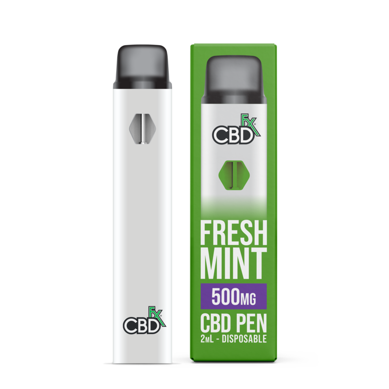 cbdfx cbd vape pen fresh mint 500mg