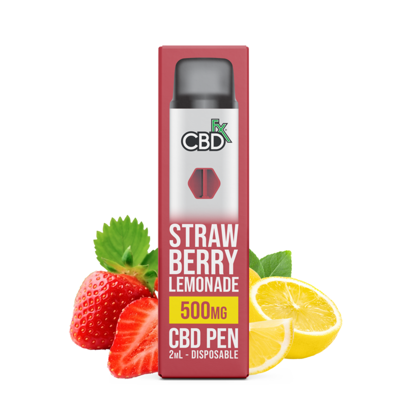 CBDfx CBD Vape Pen Strawberry Lemonade (500mg) - BOOM Headshop CBDfx CBD Vape Pen Strawberry Lemonade (500mg) - BOOM Headshop