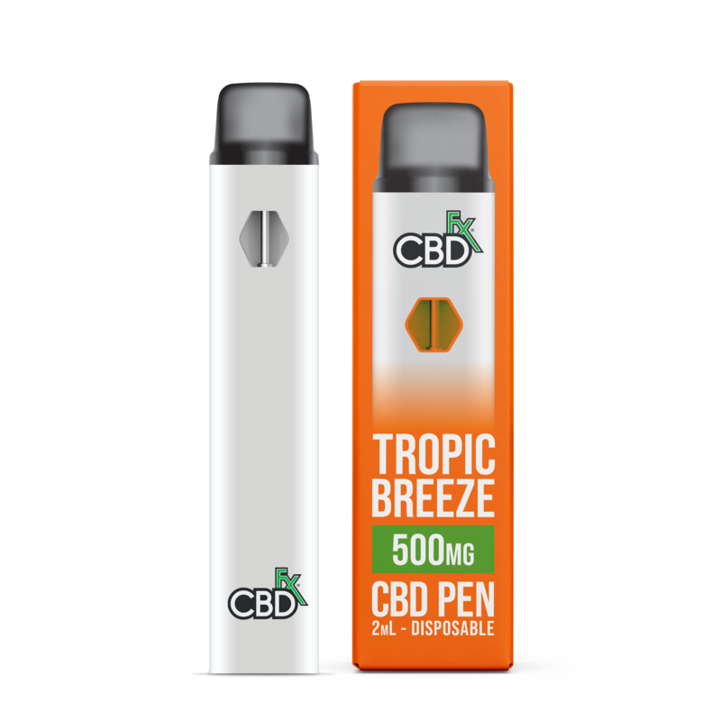 cbdfx cbd vape pen tropic breeze 500mg