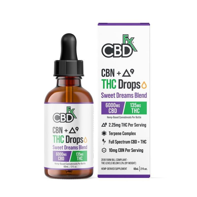 CBDfx Delta-9 THC + CBN Tincture: Sweet Dreams Blend