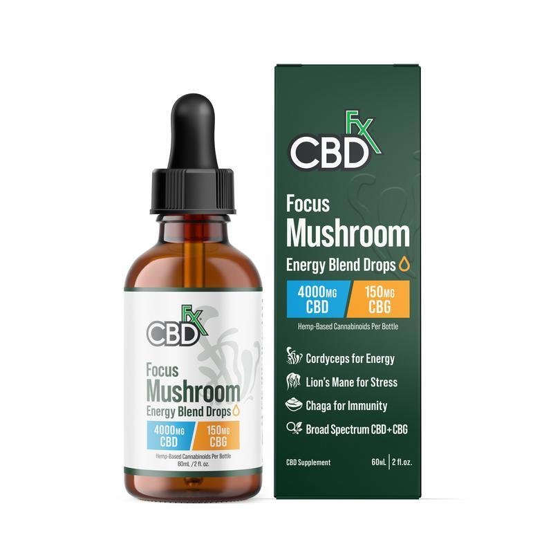 cbdfx focus mushroom cbd cbg drops 4000mg
