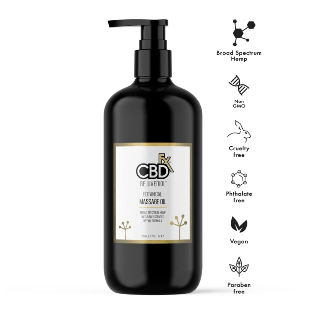 CBDfx Rejuvediol Hemp CBD Massage Oil 500mg