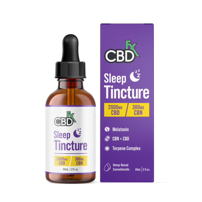 CBDfx Sleep Tincture Melatonin CBD Oil 2000mg