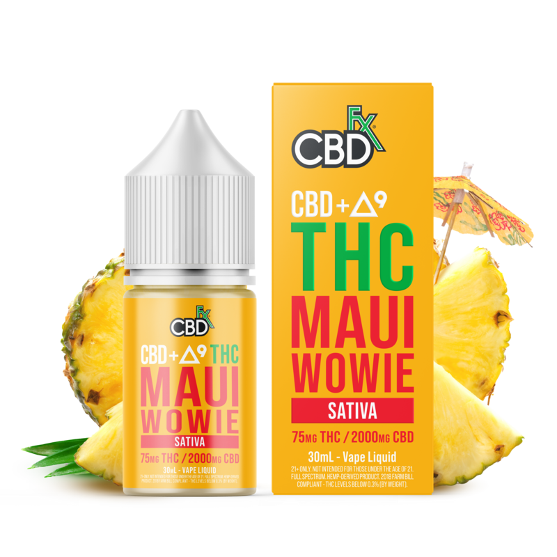 CBDfx Delta-9 THC Vape Juice: Maui Wowie (Sativa)