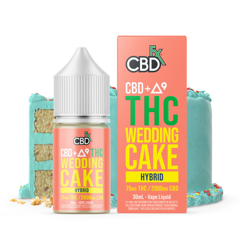 CBDfx Delta-9 THC Vape Juice: Wedding Cake (Hybrid)