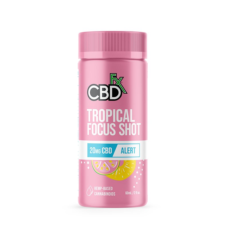 cbdfx tropical focus shot cbd drink 20mg alert