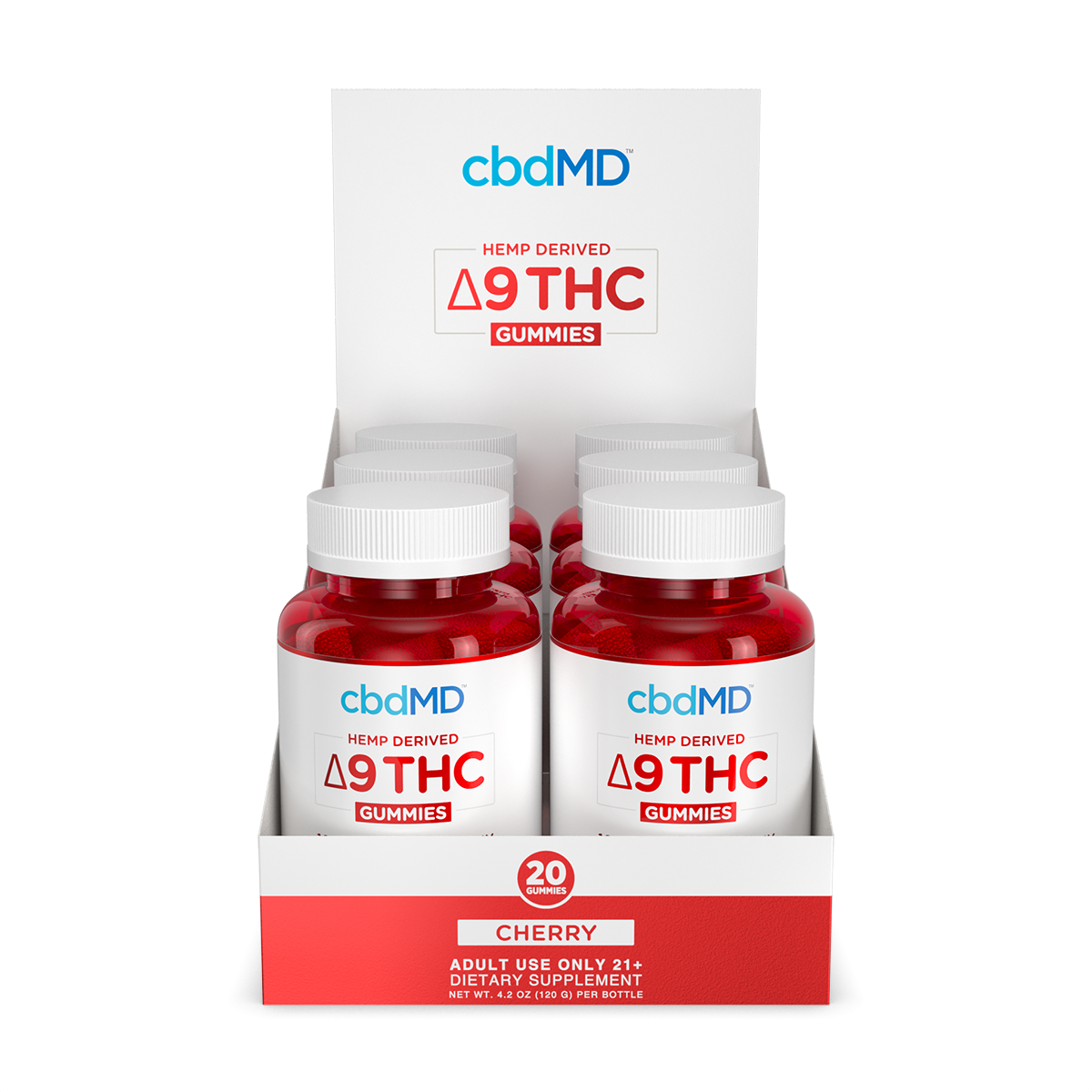 cbdmd delta 9 thc gummies cherry 10mg wholesale