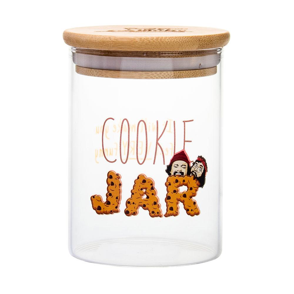 cheech chong stash cookie jar glass bamboo