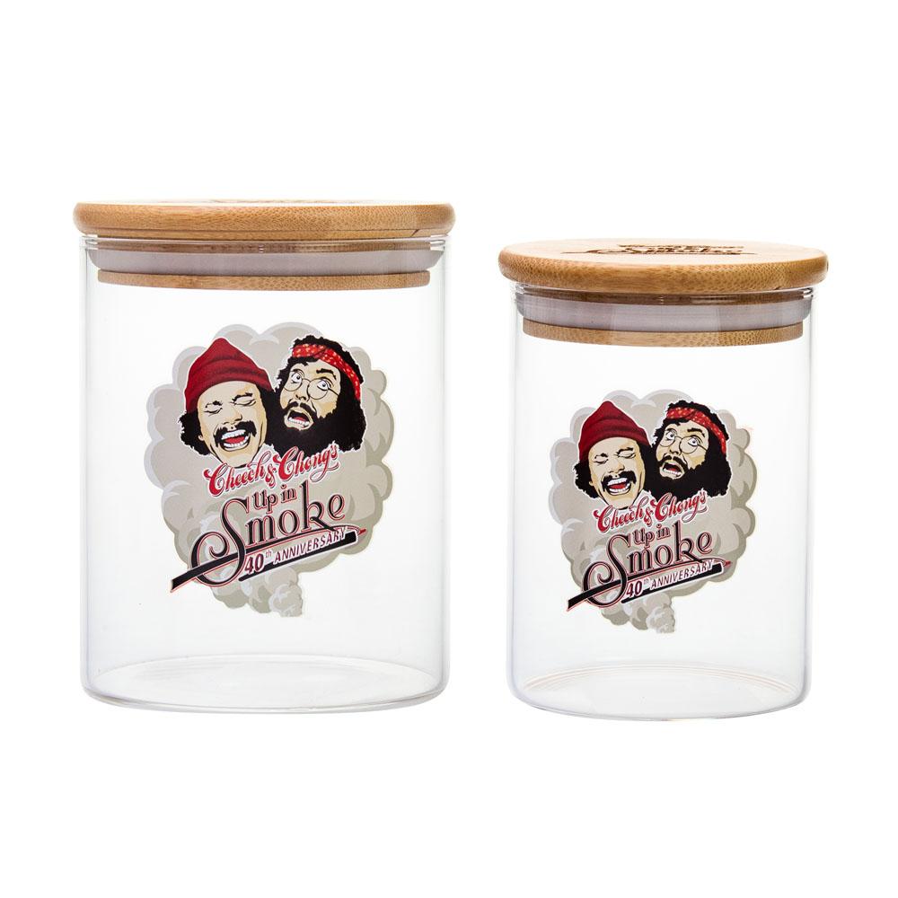cheech chong stash jar glass bamboo