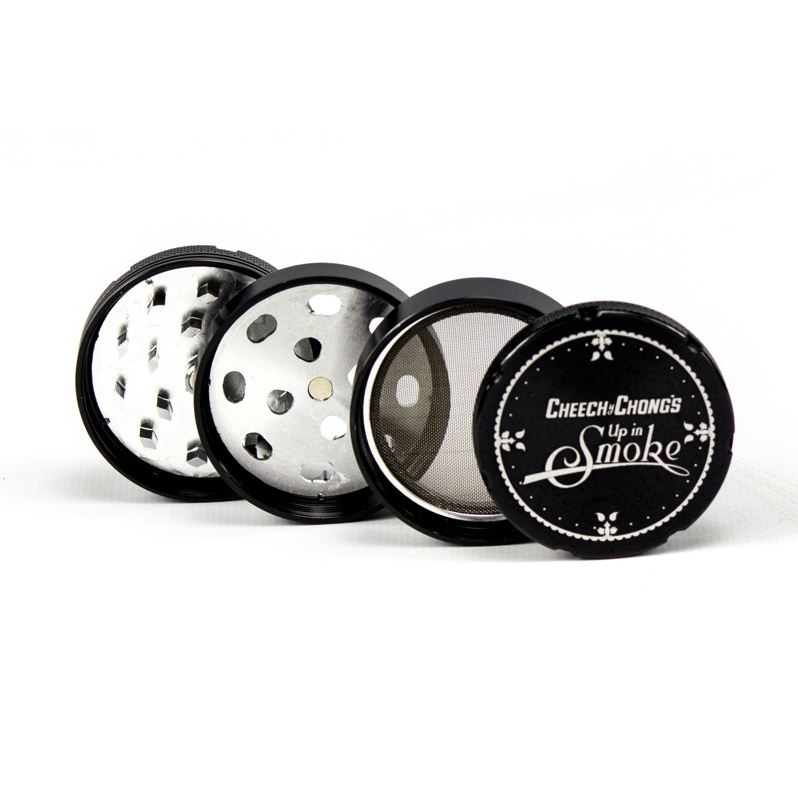 cheech chong up in smoke herb grinder 4 piece black