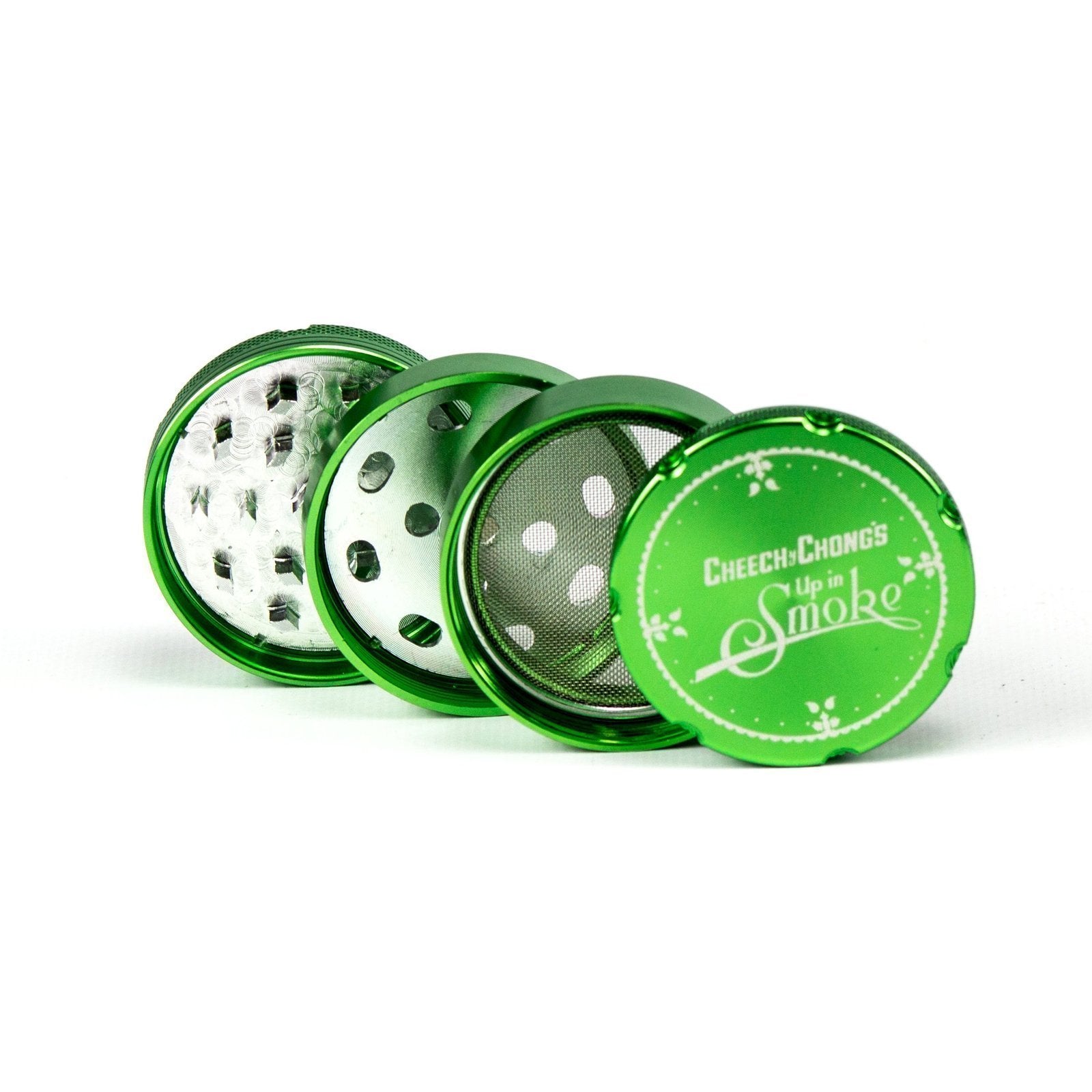 cheech chong up in smoke herb grinder 4 piece green